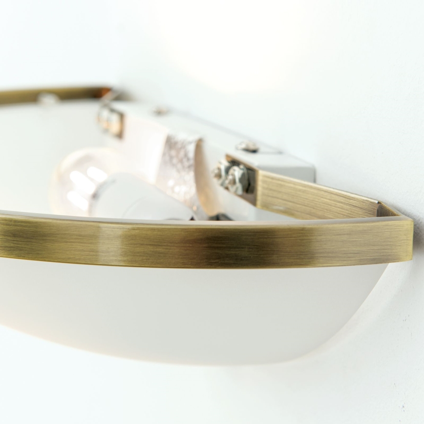 Φωτιστικό τοίχου AIDA 1xE14/40W/230V μπρονζέ/πατίνα