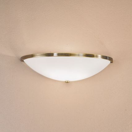 Φωτιστικό τοίχου AIDA 1xE14/40W/230V μπρονζέ/πατίνα