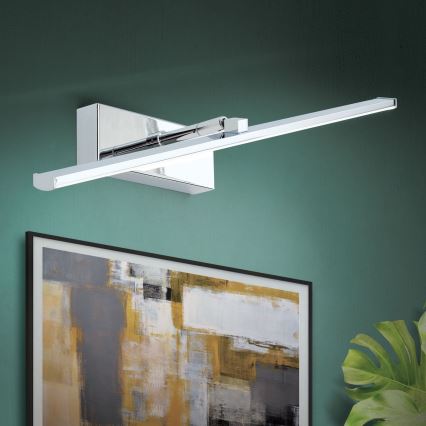 Φωτιστικό πίνακα LED PUBLIO LED/10W/230V 50 cm γυαλιστερό χρώμιο