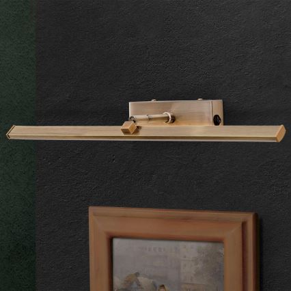 Φωτιστικό πίνακα LED PUBLIO LED/10W/230V 50 cm χρυσό/πατίνα