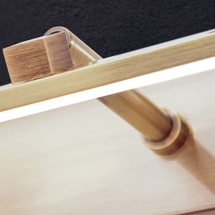 Φωτιστικό πίνακα LED PUBLIO LED/15W/230V 75 cm χρυσό/πατίνα