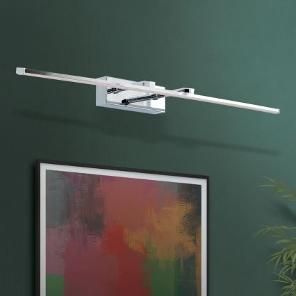 Φωτιστικό πίνακα LED PUBLIO LED/15W/230V 75 cm γυαλιστερό χρώμιο