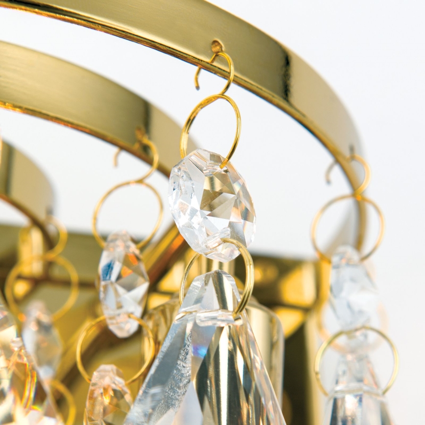 Κρυστάλλινο επιτοίχιο φωτιστικό CELESTE 2xG9/40W/230V χρυσό