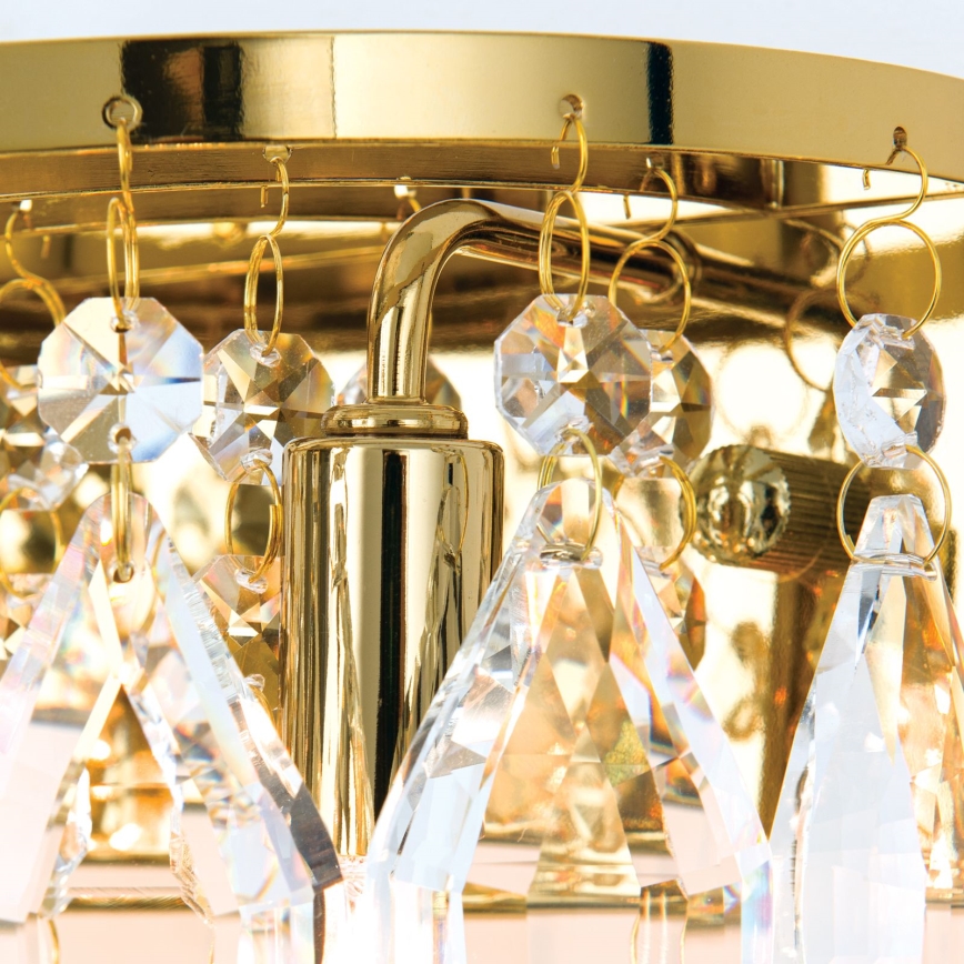 Κρυστάλλινο επιτοίχιο φωτιστικό CELESTE 2xG9/40W/230V χρυσό