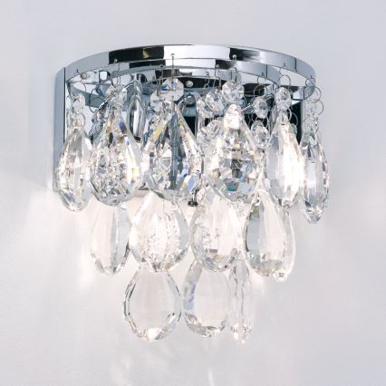 Κρυστάλλινο επιτοίχιο φωτιστικό CELESTE 2xG9/40W/230V γυαλιστερό χρώμιο