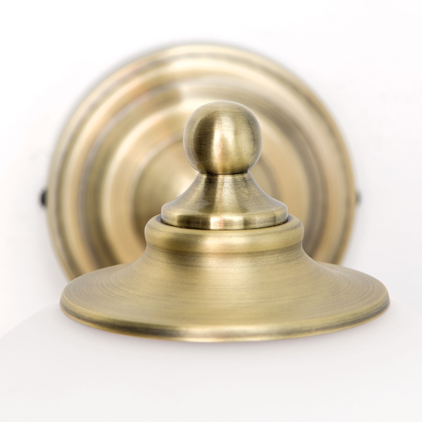 Λάμπα τοίχου OLD LAMP 1xE27/40W/230V λευκό/ορείχαλκος