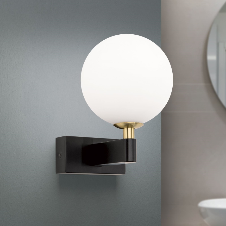 Επιτοίχιο φωτιστικό μπάνιου MARA 1xG9/20W/230V IP44 μαύρο