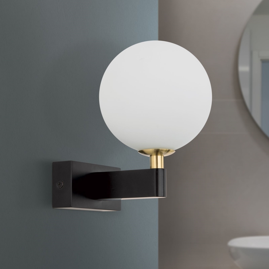 Επιτοίχιο φωτιστικό μπάνιου MARA 1xG9/20W/230V IP44 μαύρο