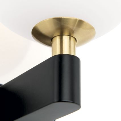 Επιτοίχιο φωτιστικό μπάνιου MARA 1xG9/20W/230V IP44 μαύρο