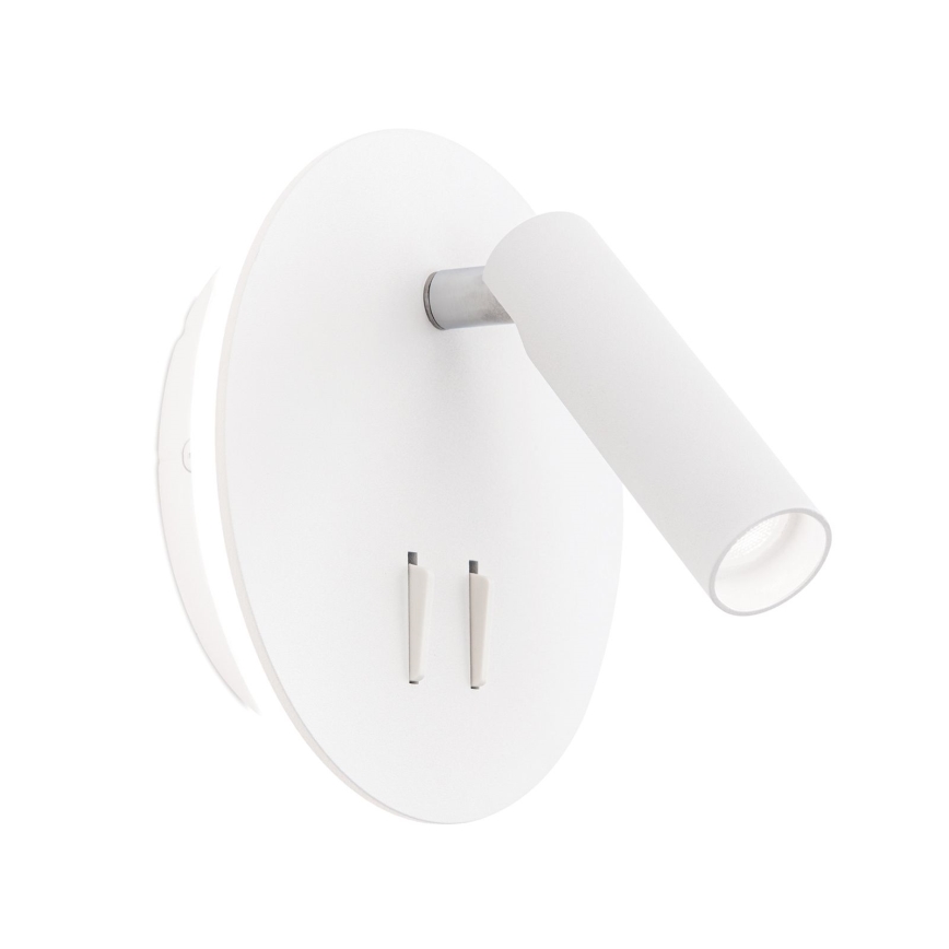 Φωτιστικό σποτ τοίχου LED LENNY LED/6W/230V + LED/3W λευκό