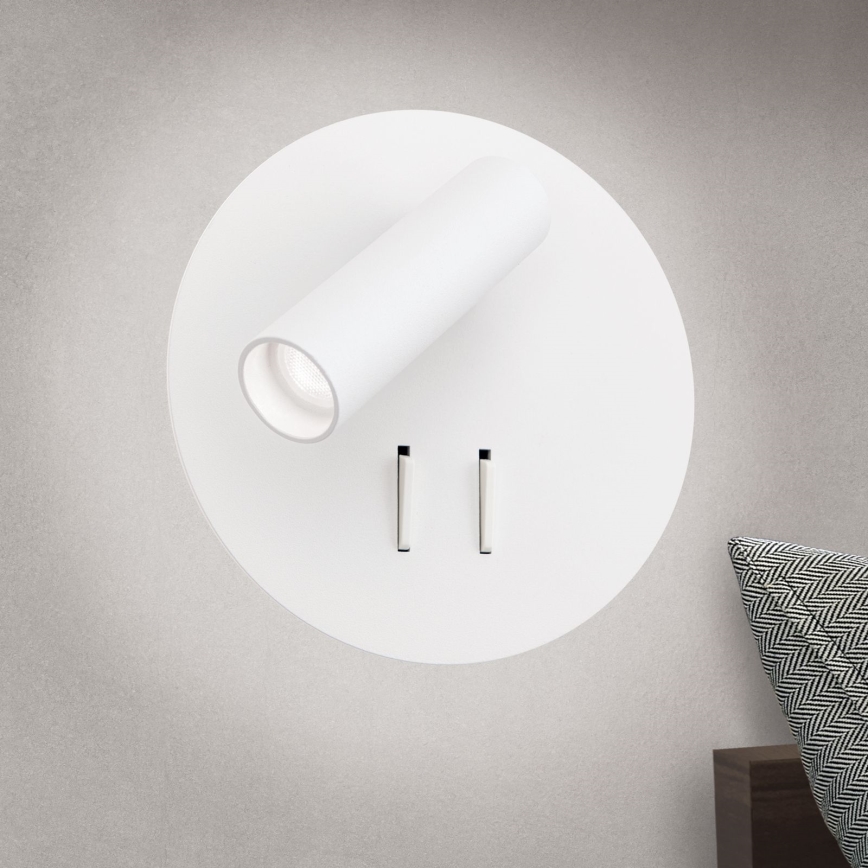 Φωτιστικό σποτ τοίχου LED LENNY LED/6W/230V + LED/3W λευκό
