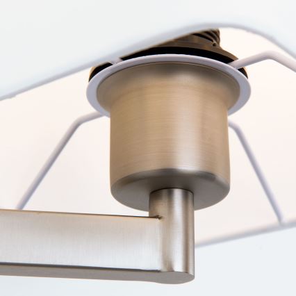 Φωτιστικό τοίχου LED CARLTON 1xE27/40W/230V + LED/3W λευκό/ματ χρώμιο