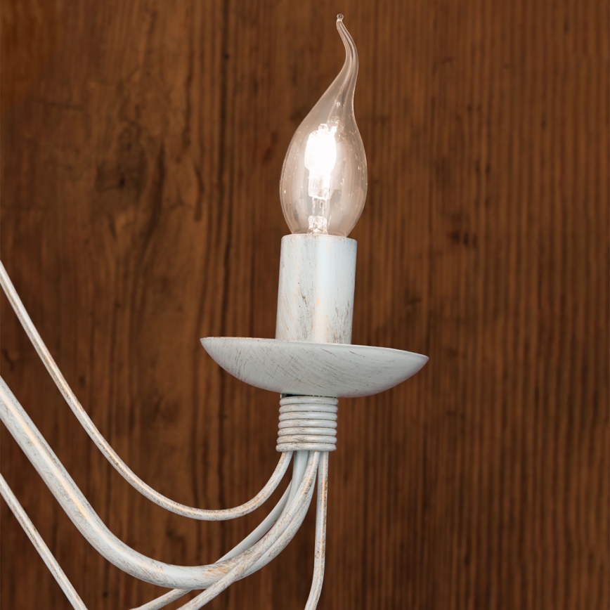 Λάμπα τοίχου VELA 2xE14/40W/230V λευκό/χρυσό/πατίνα