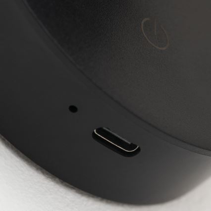 Επαναφορτιζόμενο ρυθμιζόμενο επιτοίχιο σποτ LED με έλεγχο αφής LUXY LED/1W/5V 2200 mAh 2700/3000/4000K μαύρο