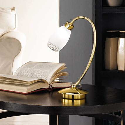 Επιτραπέζιο φωτιστικό CARLA 1xG9/28W/230V χρυσό