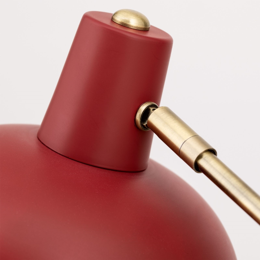 Επιτραπέζιο φωτιστικό FEDRA 1xE14/40W/230V κόκκινο/ορείχαλκο