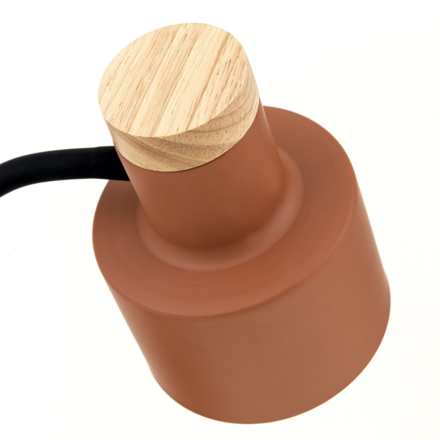 Επιτραπέζιο φωτιστικό GILI 1xE27/40W/230V σε απόχρωση τούβλου