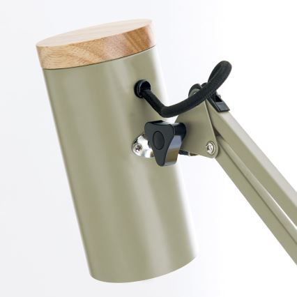 Επιτραπέζιο φωτιστικό με κλιπ GILI 1xE27/40W/230V, πράσινο