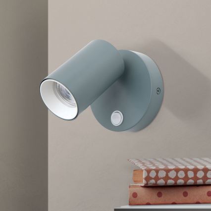 Orion - Επιτοίχιο φωτιστικό σποτ PENN 1xGU10/13W/230V γκρι