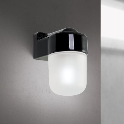 Επιτοίχιο φωτιστικό OSTIA 1xE27/40W/230V μαύρο