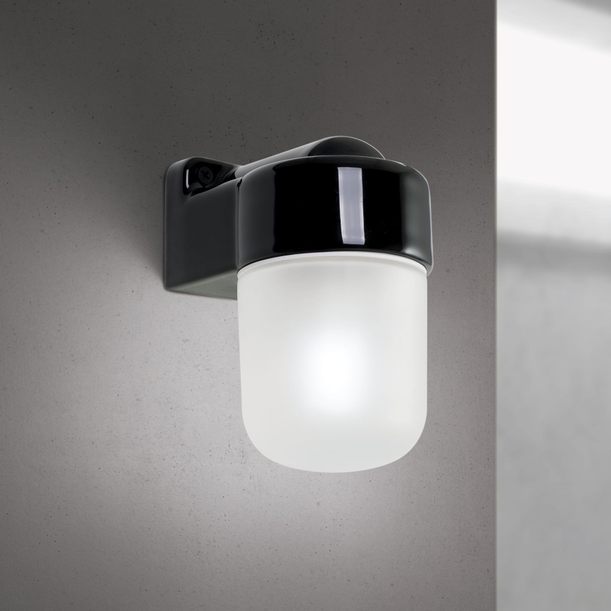 Επιτοίχιο φωτιστικό OSTIA 1xE27/40W/230V μαύρο