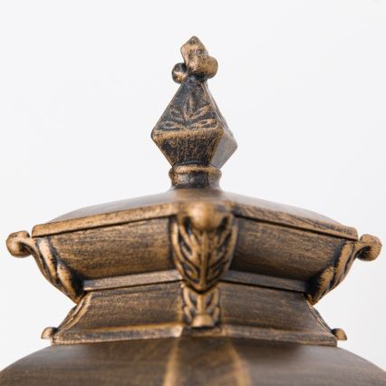 Εξωτερικό επιτοίχιο φωτιστικό AIKO 1xE27/60W/230V IP23 μπρούτζινο/πατίνα