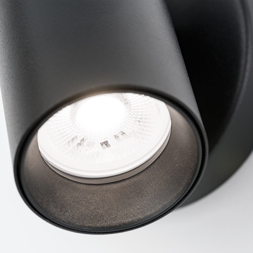 Επιτοίχιο σποτ φωτιστικό SEAN 1xGU10/13W/230V μαύρο