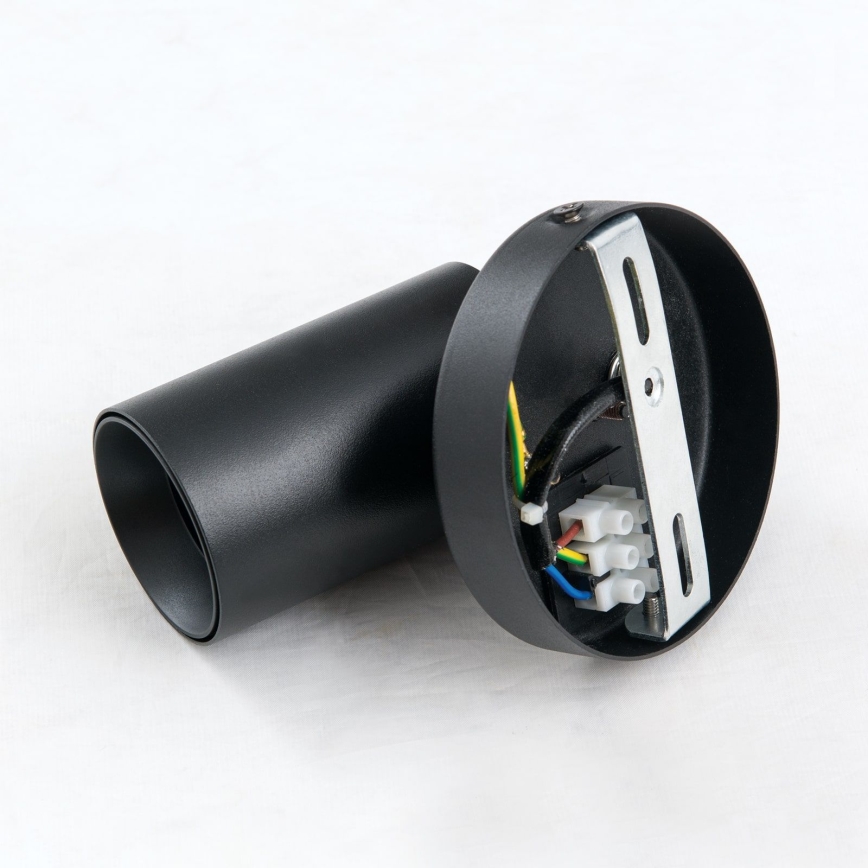 Επιτοίχιο σποτ φωτιστικό SEAN 1xGU10/13W/230V μαύρο