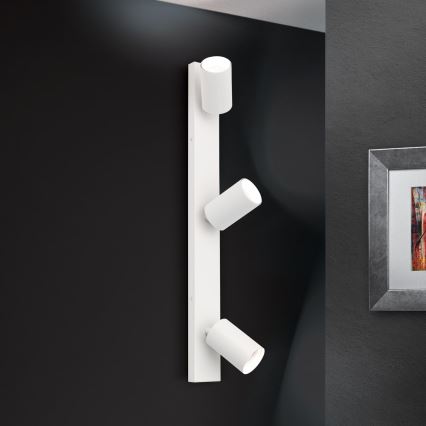 Επιτοίχιο φωτιστικό σποτ SEAN 3xGU10/13W/230V λευκό