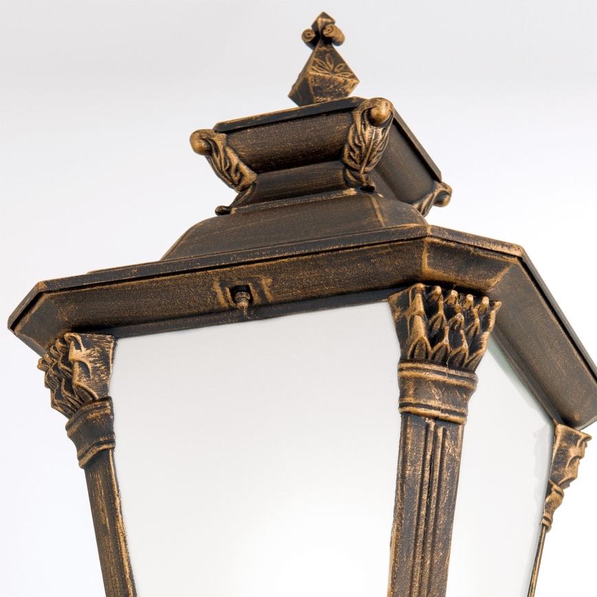 Εξωτερικό φωτιστικό AIKO 1xE27/60W/230V 240 cm IP23 μπρονζέ/πατίνα