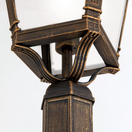 Εξωτερικό φωτιστικό AIKO 1xE27/60W/230V 240 cm IP23 μπρονζέ/πατίνα