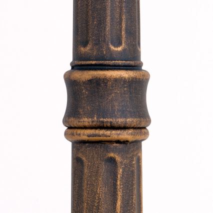 Εξωτερικό φωτιστικό AIKO 1xE27/60W/230V 240 cm IP23 μπρονζέ/πατίνα