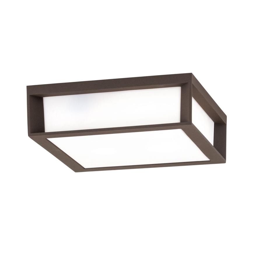 Φωτιστικό εξωτερικού χώρου HENRY 2xE27/15W/230V 26x26 cm IP44 καφέ