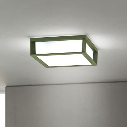 Φωτιστικό εξωτερικού χώρου HENRY 2xE27/15W/230V 26 x 26 εκ. IP44 πράσινο
