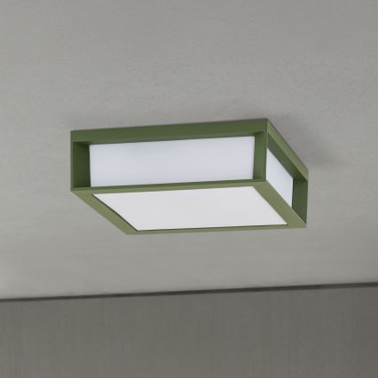 Φωτιστικό εξωτερικού χώρου HENRY 2xE27/15W/230V 26 x 26 εκ. IP44 πράσινο