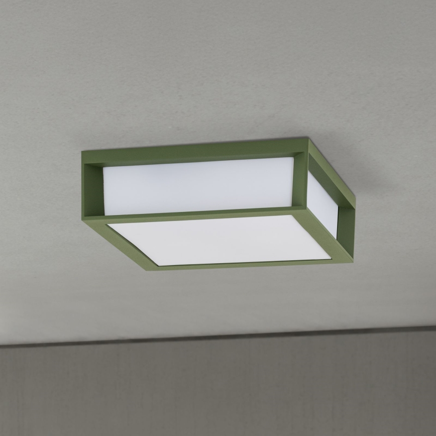 Φωτιστικό εξωτερικού χώρου HENRY 2xE27/15W/230V 26 x 26 εκ. IP44 πράσινο