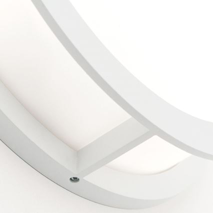 Εξωτερικό φωτιστικό HENRY 2xE27/15W/230V Ø 30 cm IP44 λευκό