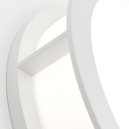 Εξωτερικό φωτιστικό HENRY 2xE27/15W/230V Ø 30 cm IP44 λευκό