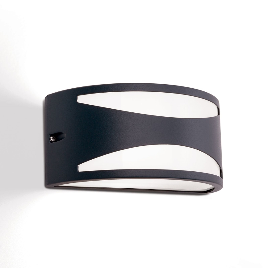 Εξωτερικό επιτοίχιο φωτιστικό SHELL 1xE27/40W/230V IP54 ανθρακί