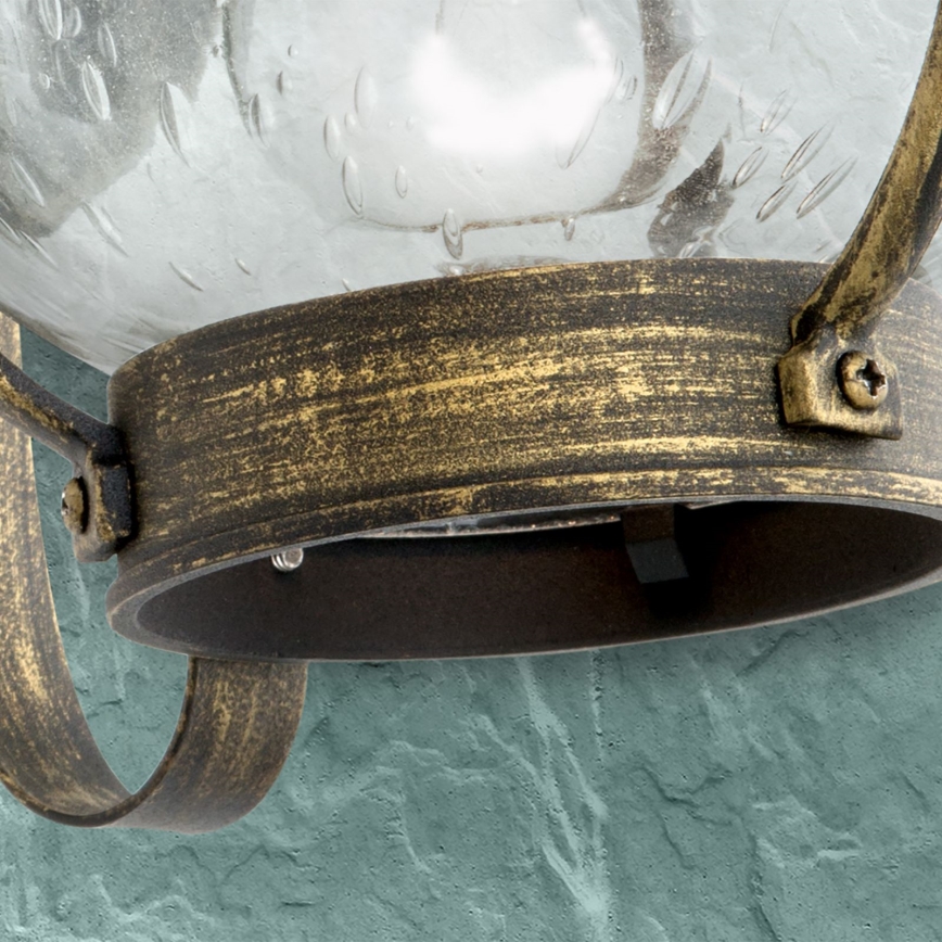 Επιτοίχιο εξωτερικό φωτιστικό TAVERNA 1xE27/60W/230V IP23 μπρούτζινο/πατίνα