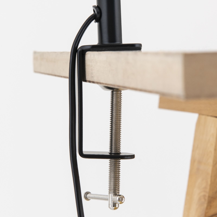 Ευλύγιστη επιτραπέζια λάμπα με κλιπ DOTTY 1xGU10/10W/230V μπεζ/μαύρο