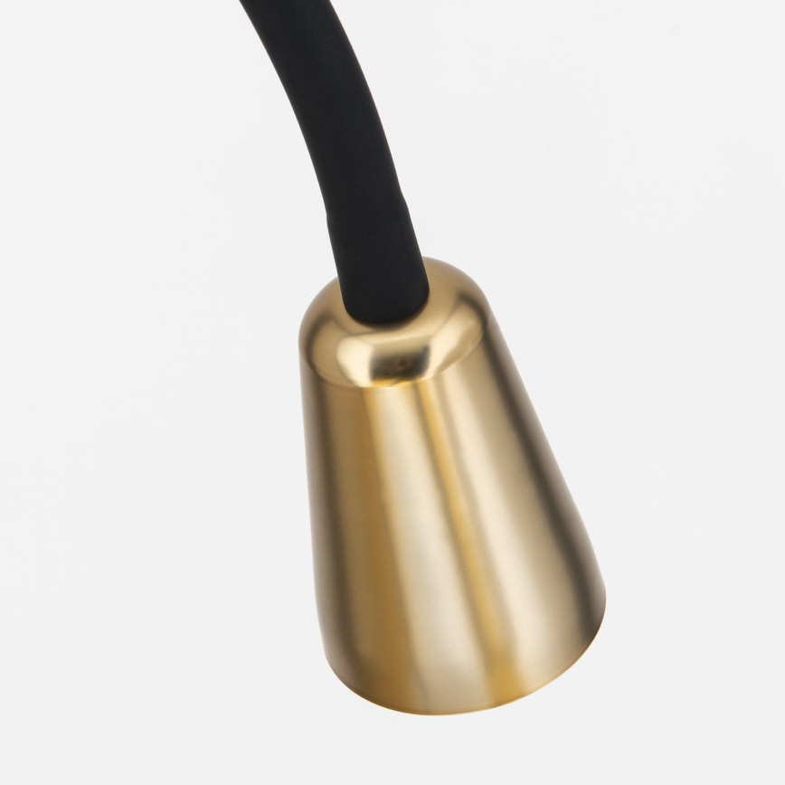 Ευλύγιστο επιδαπέδιο φωτιστικό DOTTY 1xGU10/10W/230V μαύρο/ορείχαλκο