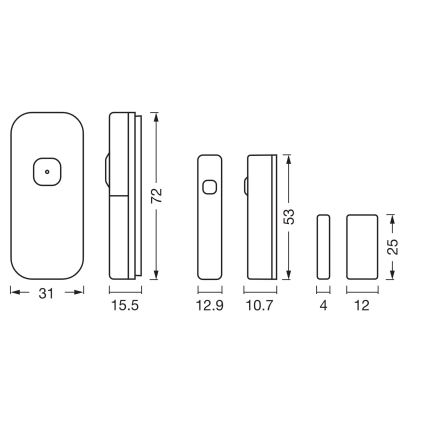 Osram - Αισθητήρας επαφής SMART+ 3,7V Wi-Fi 500 mAh