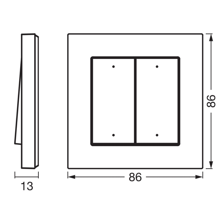 Osram - Ασύρματος διακόπτης 4 πλήκτρων SMART+ 5V Wi-Fi