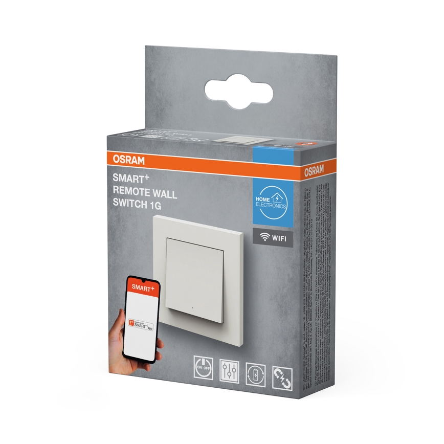 Osram - Ασύρματος διακόπτης SMART+ με 1 κουμπί, 5V, Wi‑Fi