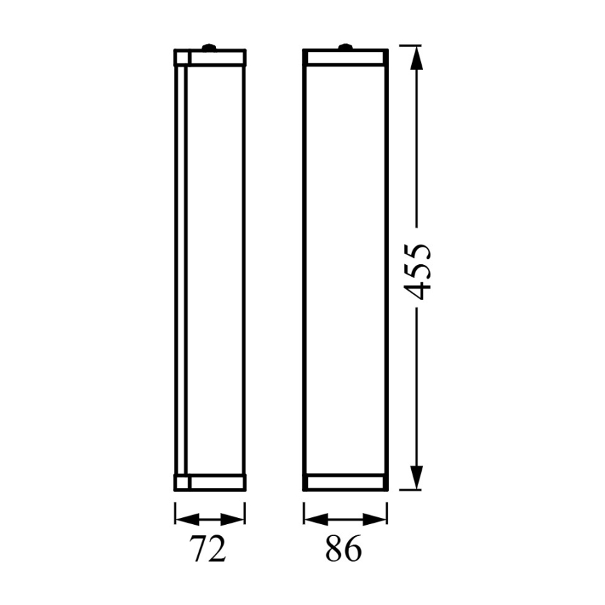 Osram - Επιτοίχιο φωτιστικό μπάνιου BATHROOM CLASSIC 3xE14/12W/230V IP44 γυαλιστερό χρώμιο