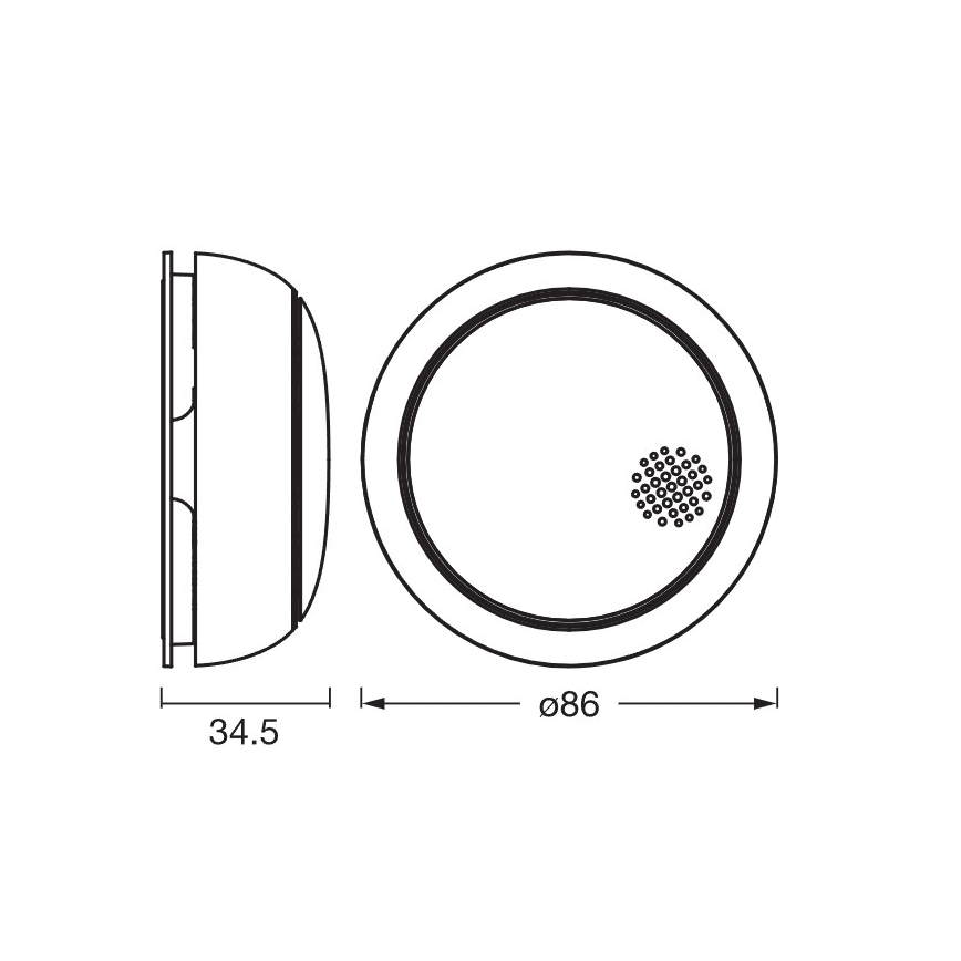 Osram - Ανιχνευτής καπνού SMART+ 3V Wi‑Fi 1400 mAh