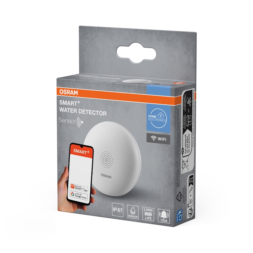 Osram - Ανιχνευτής διαρροής νερού SMART+ 3V Wi-Fi IP67 1400 mAh