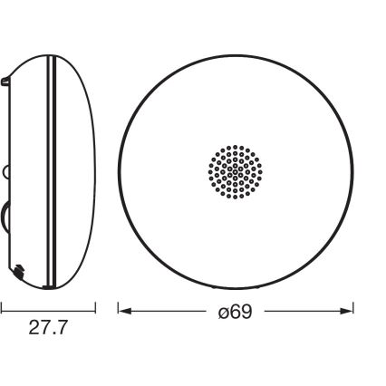 Osram - Ανιχνευτής διαρροής νερού SMART+ 3V Wi-Fi IP67 1400 mAh