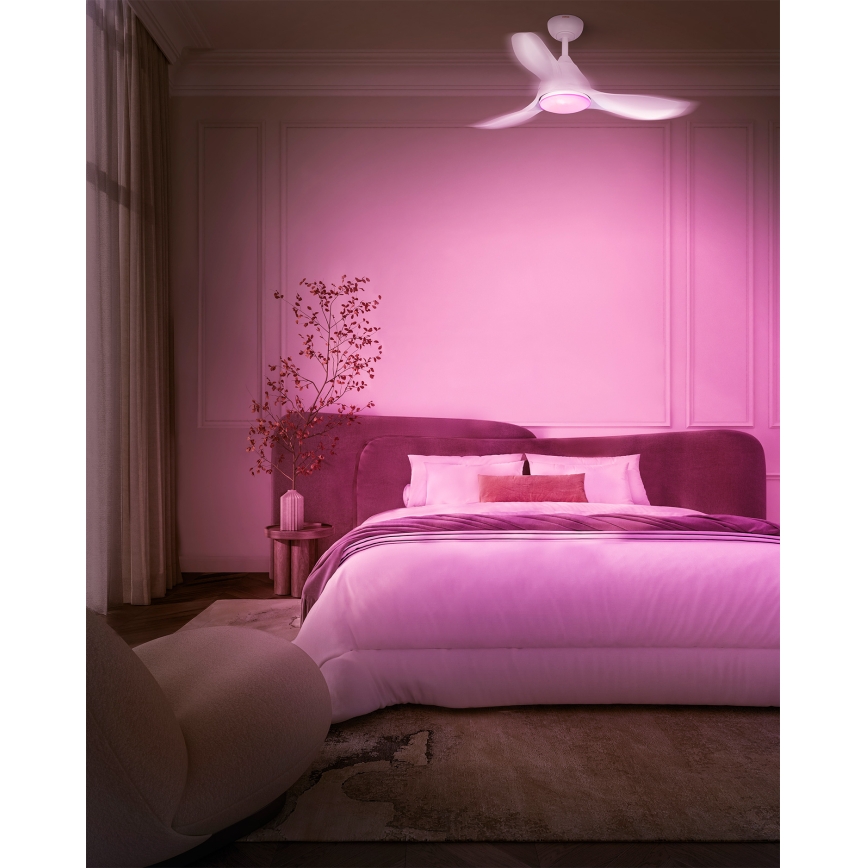 Osram - LED RGB ανεμιστήρας οροφής με ρύθμιση φωτεινότητας NORDES LED/18W/230V 3000-6500K + τηλεχειριστήριο